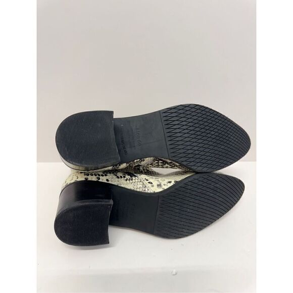 Blondo Ankle Booties Size 7 Snakeskin Embossed Leather Waterproof Block Heel NEW - Picture 10 of 10